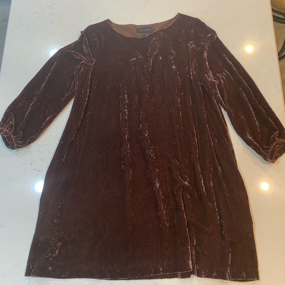 Hatch Maternity Velvet New Years Eve Dress